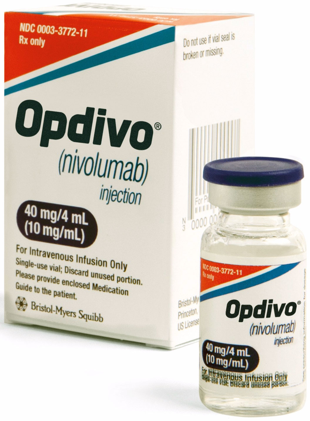Упаковка препарата «Опдиво» (Opdivo, ниволумаб).