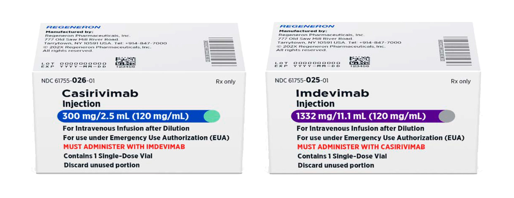 Касиривимаб (casirivimab) и имдевимаб (imdevimab).